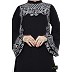 Embroidery designer abaya- Black Embroidery designer abaya- Black